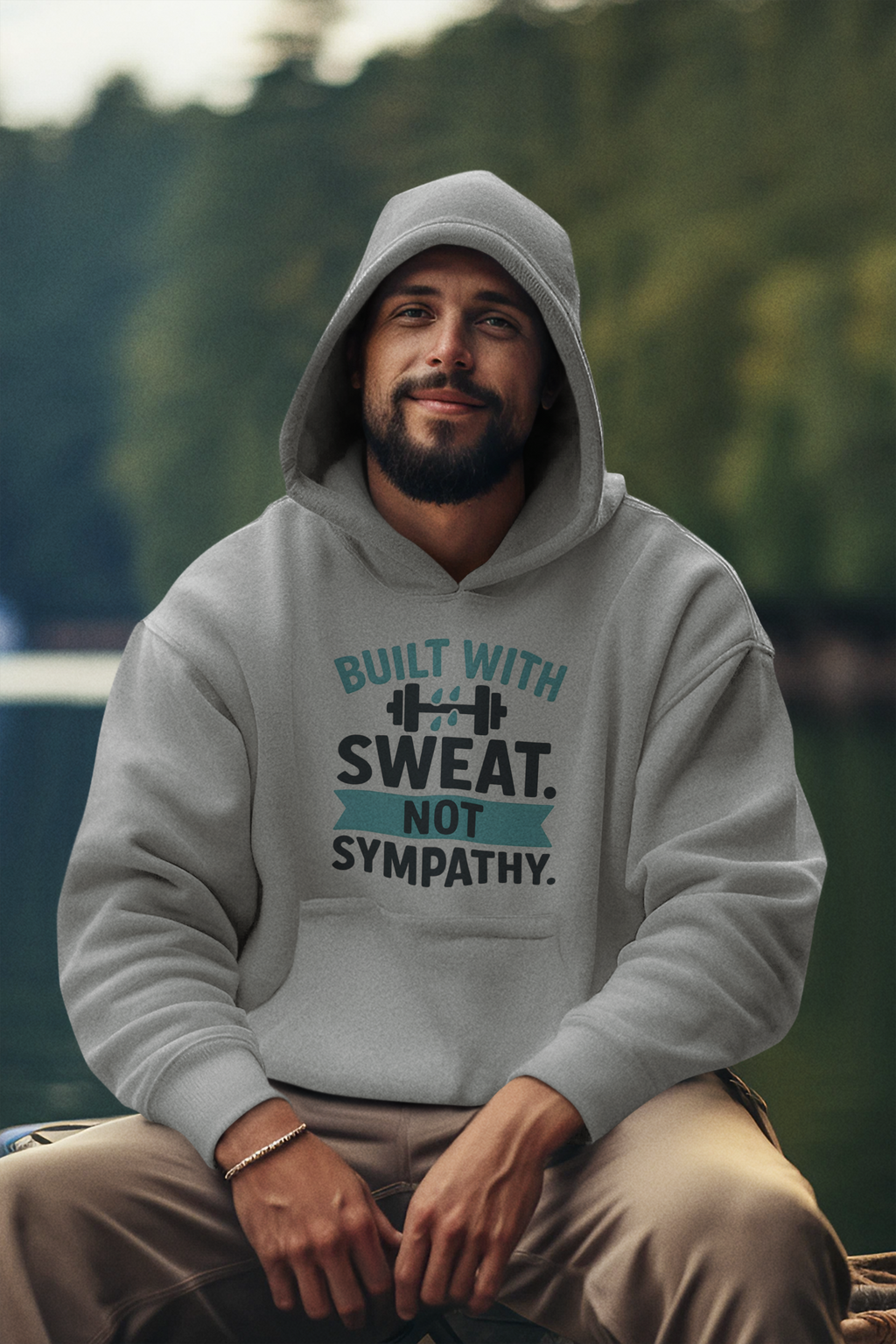 Mr.Hoodie Built With Sweat
