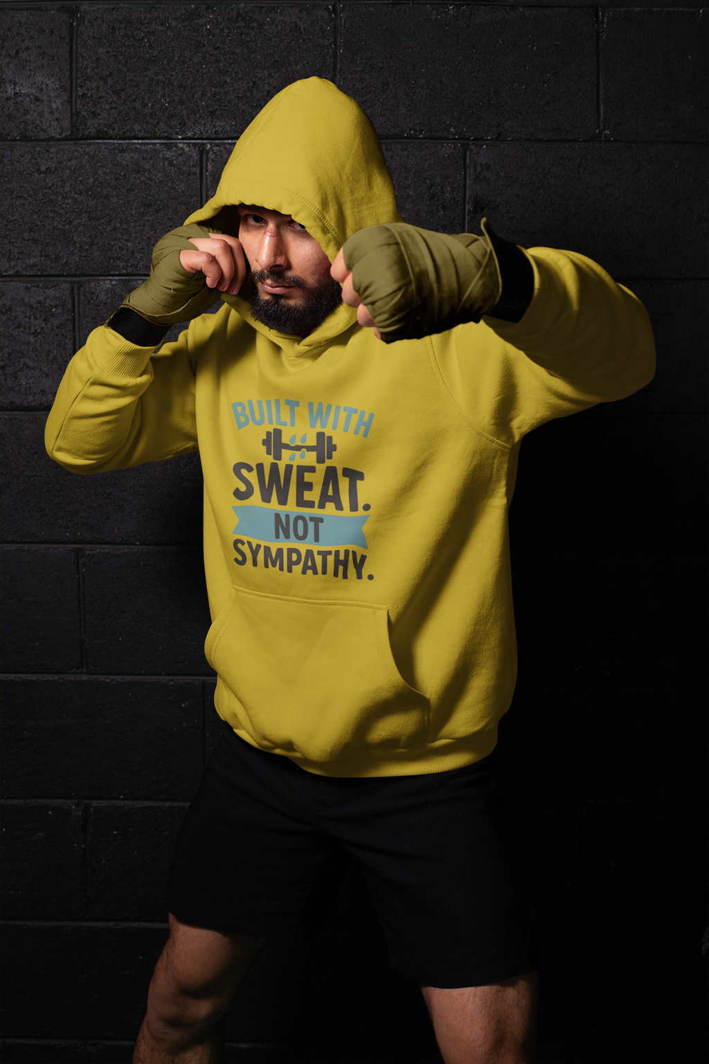 Mr.Hoodie Built With Sweat