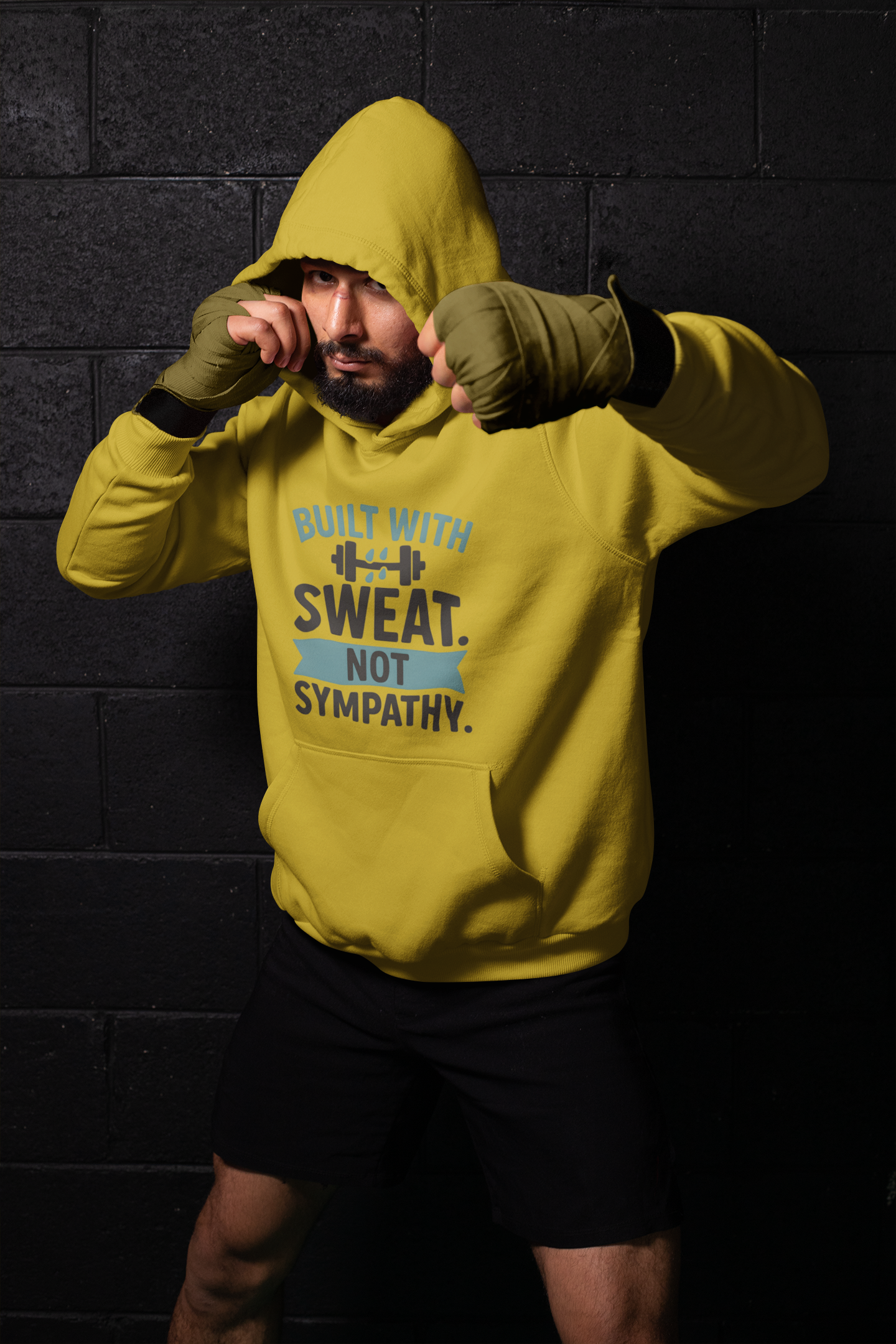 Mr.Hoodie Built With Sweat