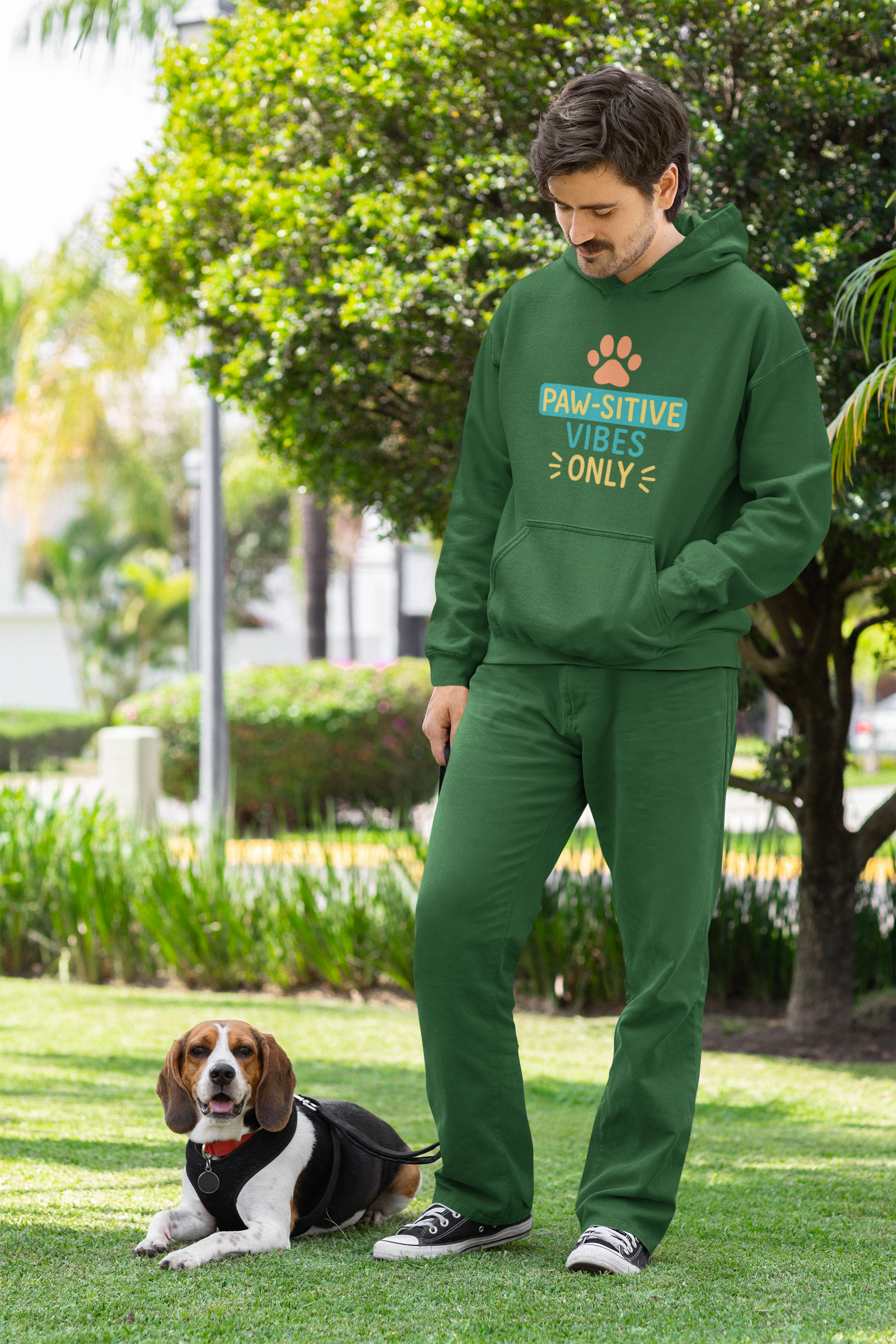 Mr.Hoodie Pawsitive Vibes