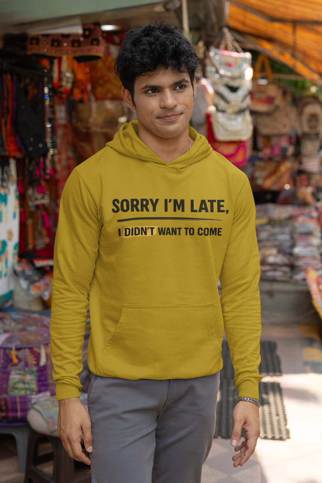 Mr.Hoodie Sorry Late