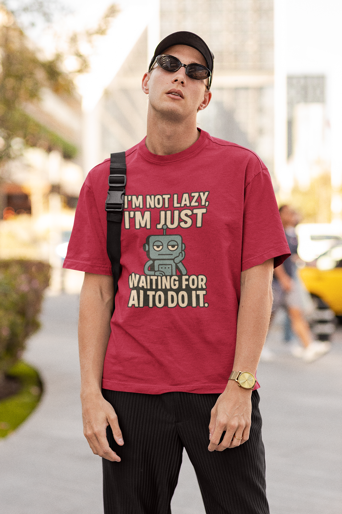 Oversized Alpha Lazy AI