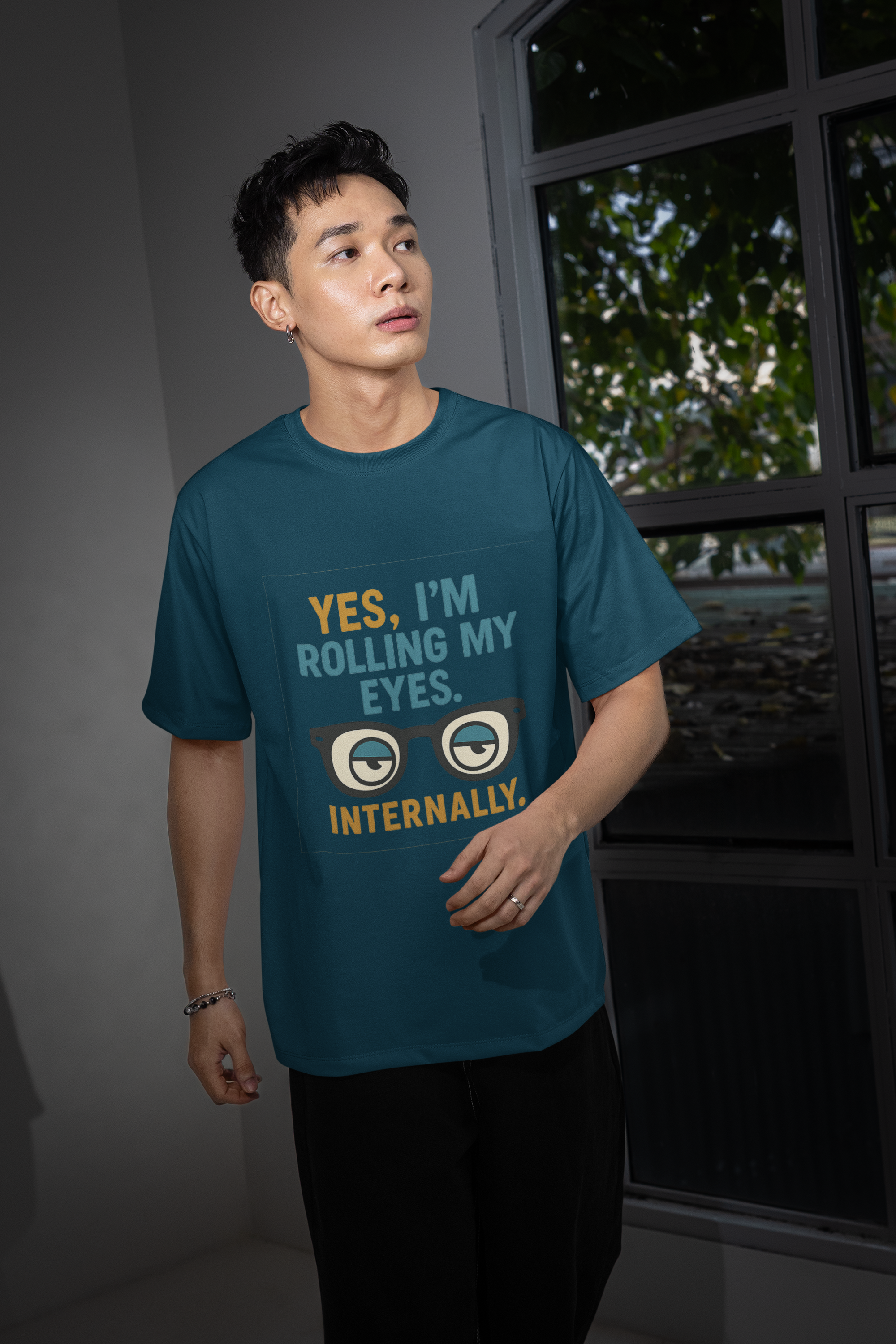 Oversized Alpha Rolling Eyes