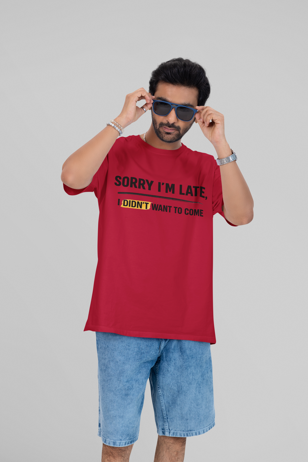 Oversized Alpha Sorry Late