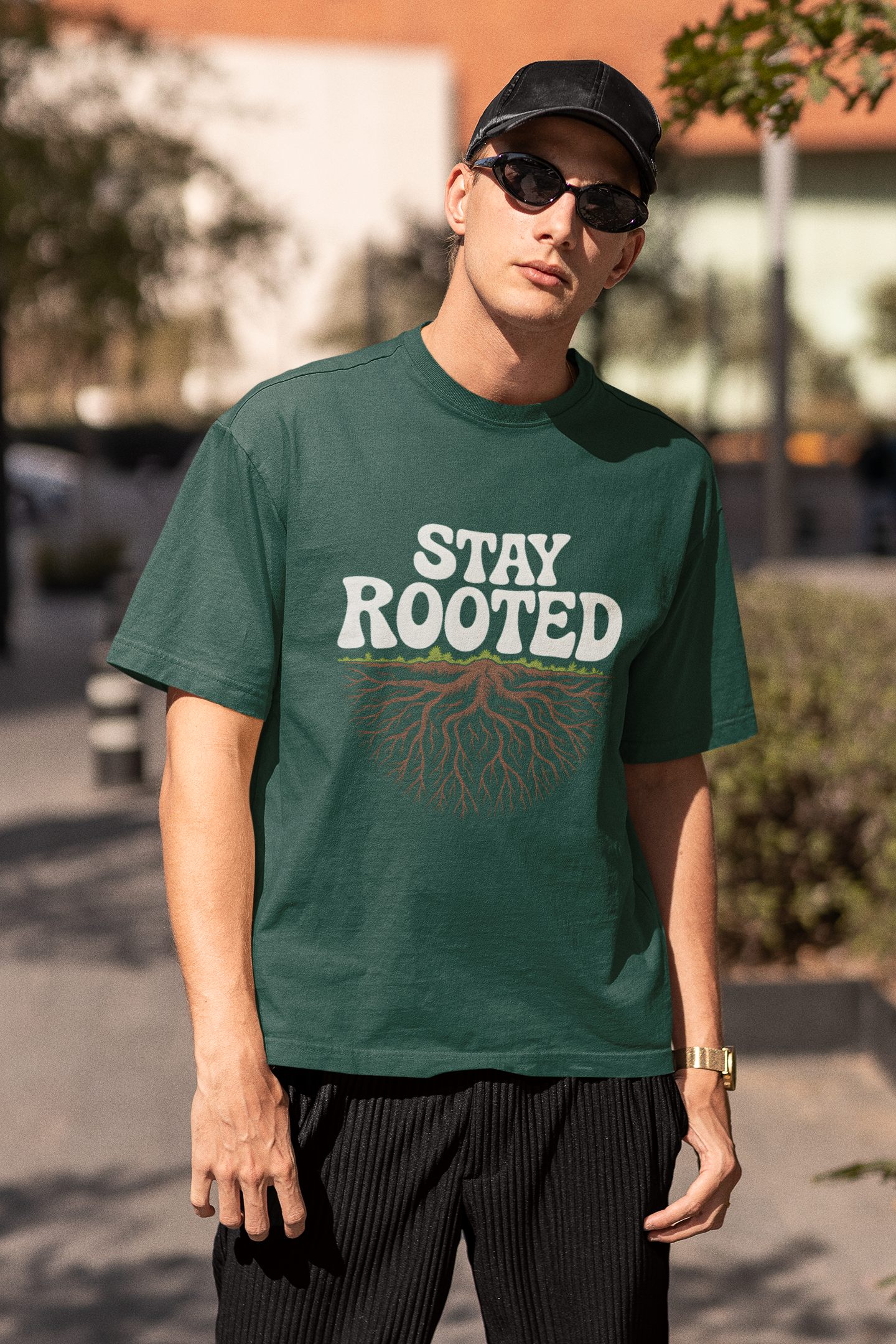 Oversized Alpha Stay Rooted