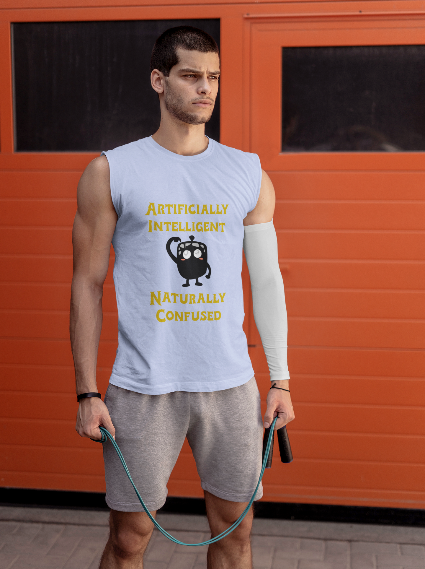 Mr. NoSleeve AI Tee