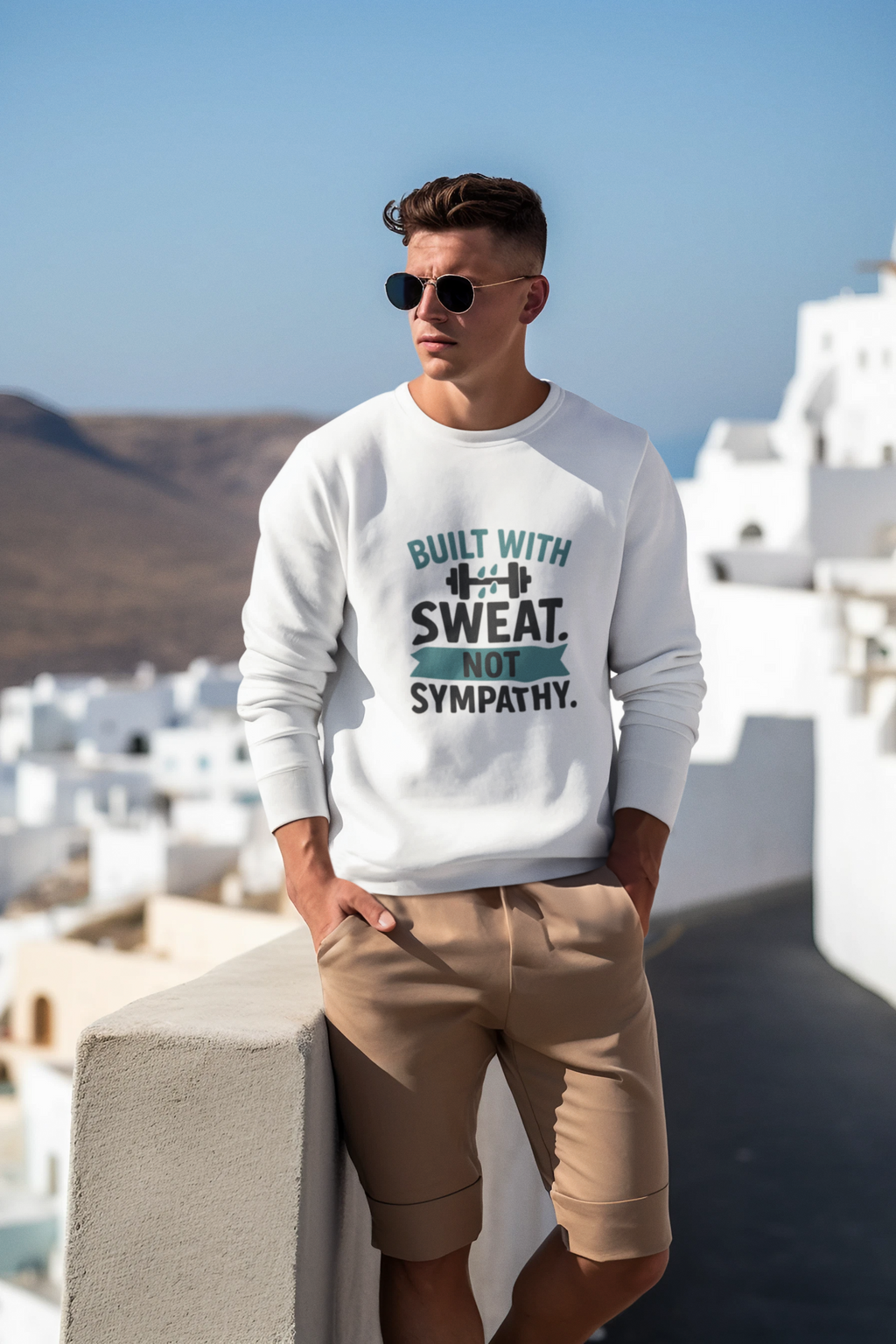 Mr.Sweatshirt Built with Sweat