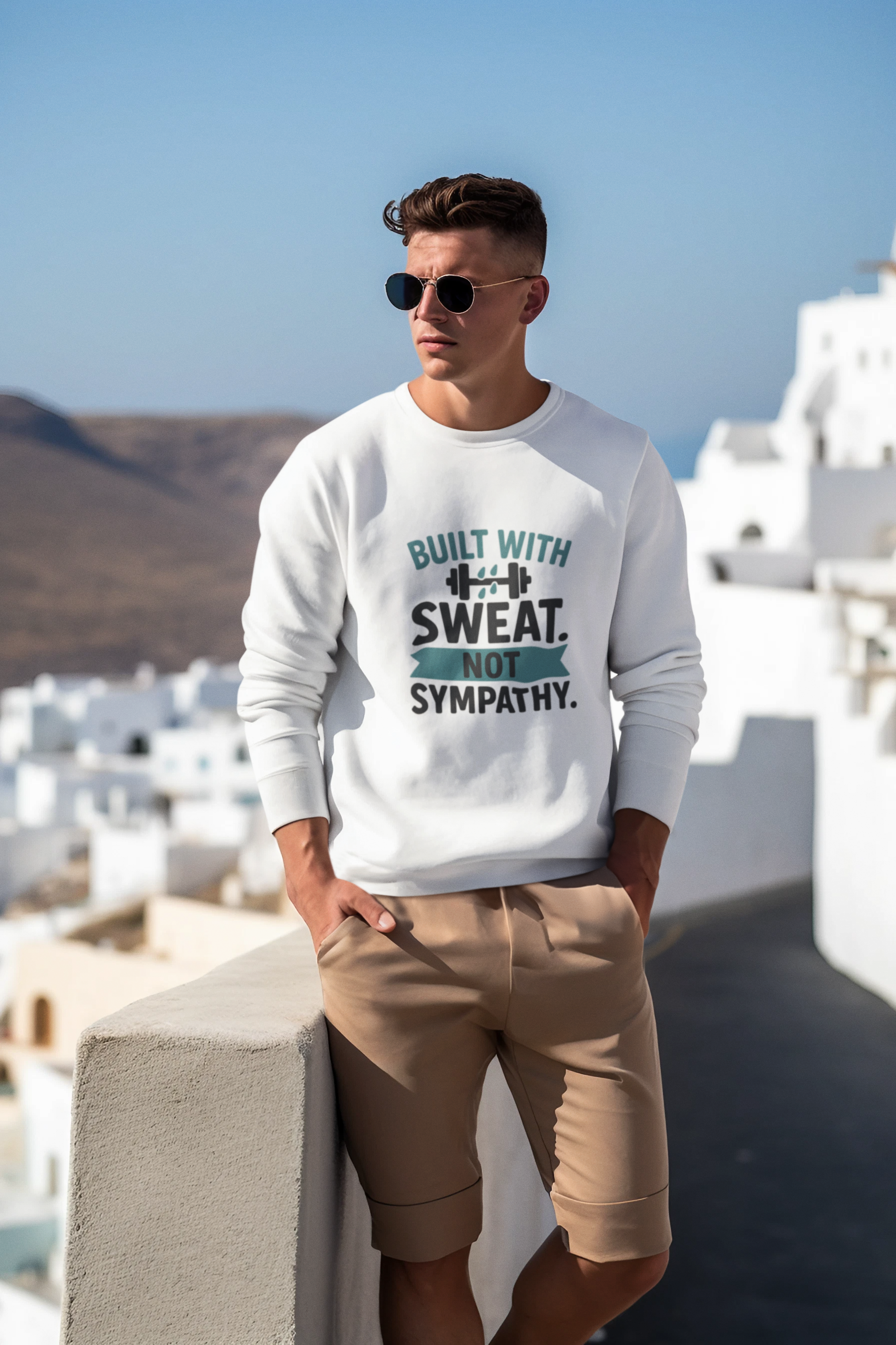 Mr.Sweatshirt Built with Sweat