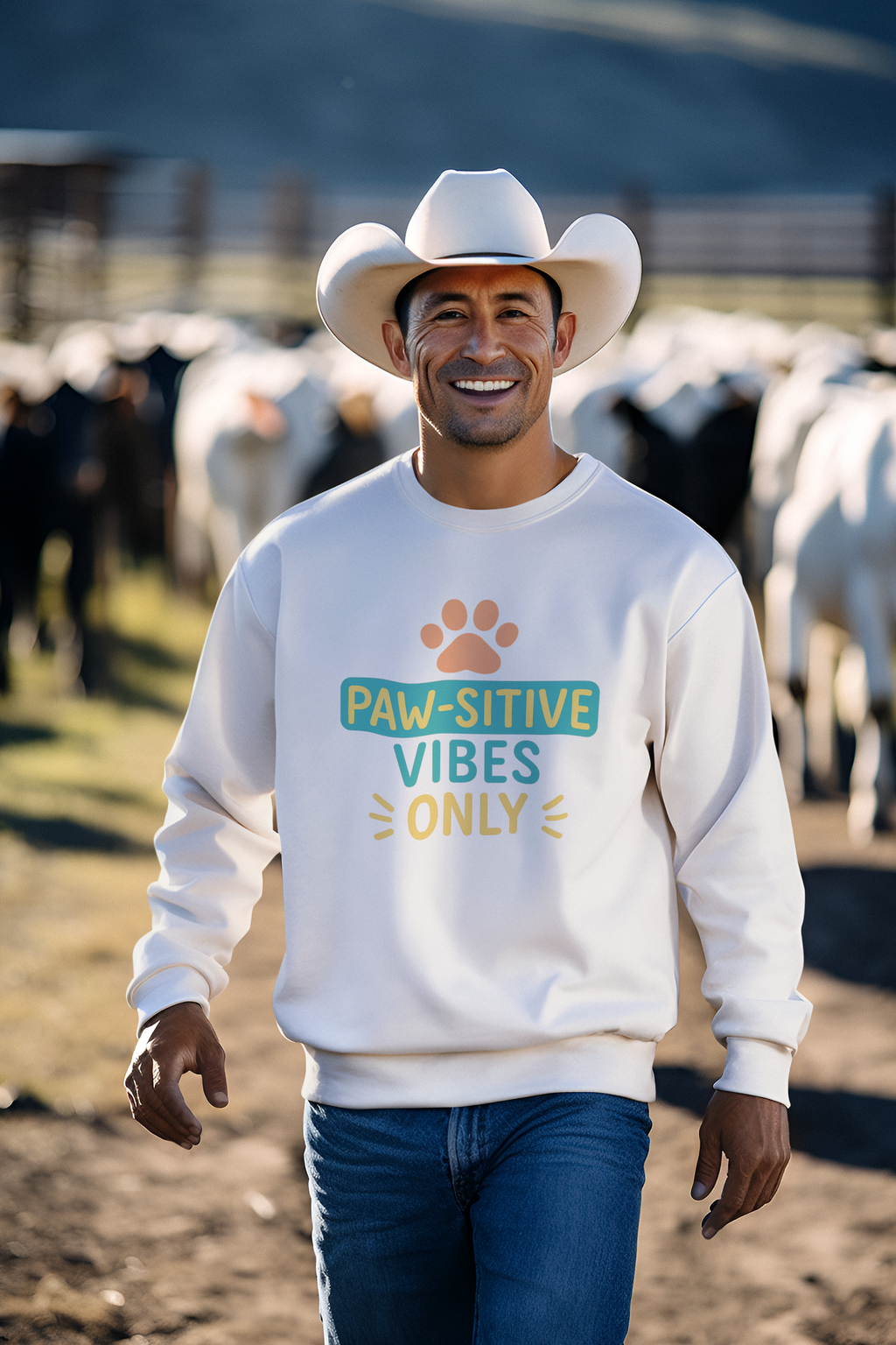 Mr. Sweatshirt Pawsitive Vibes