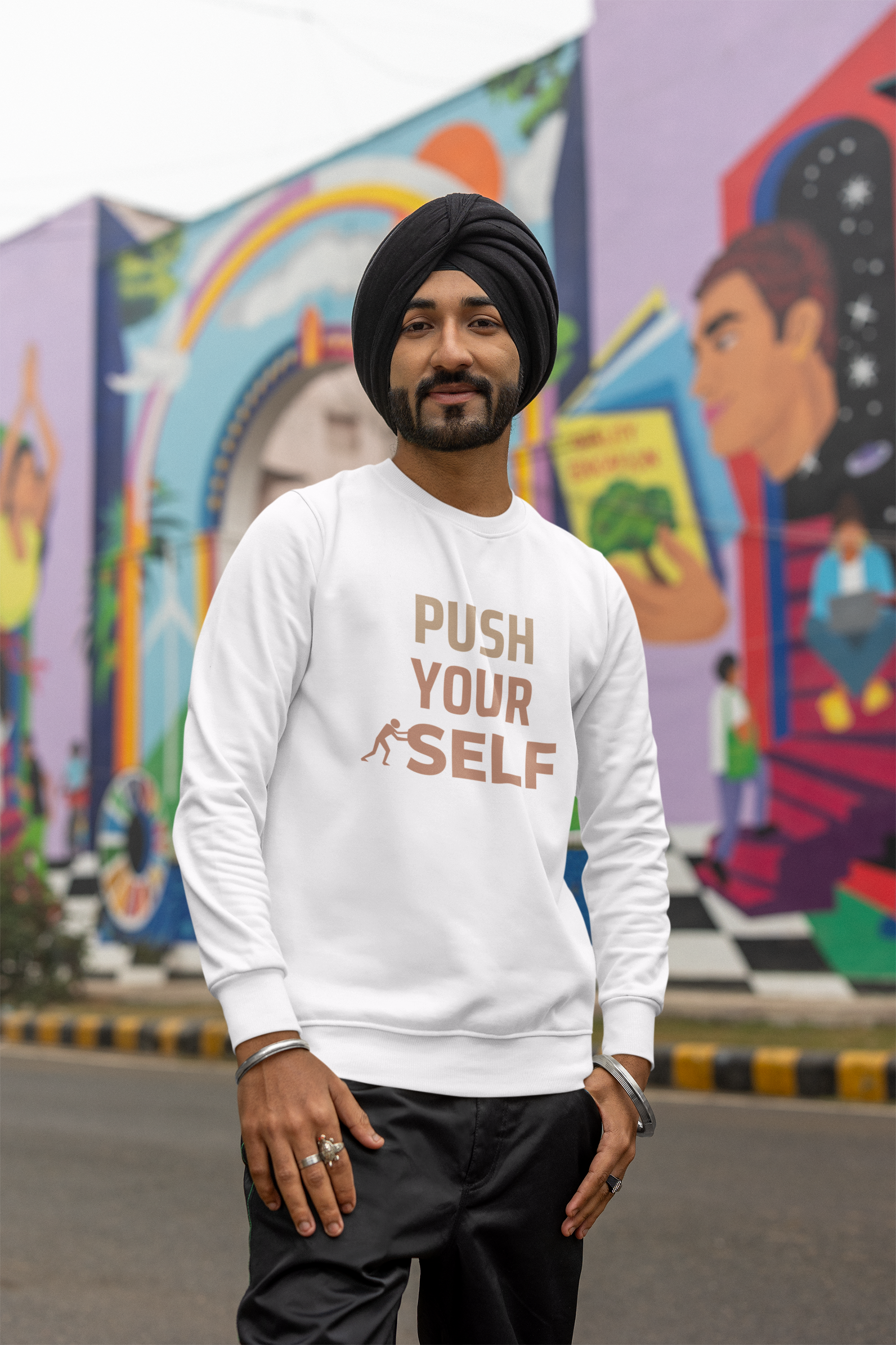 Mr.Sweatshirt Push Yourself