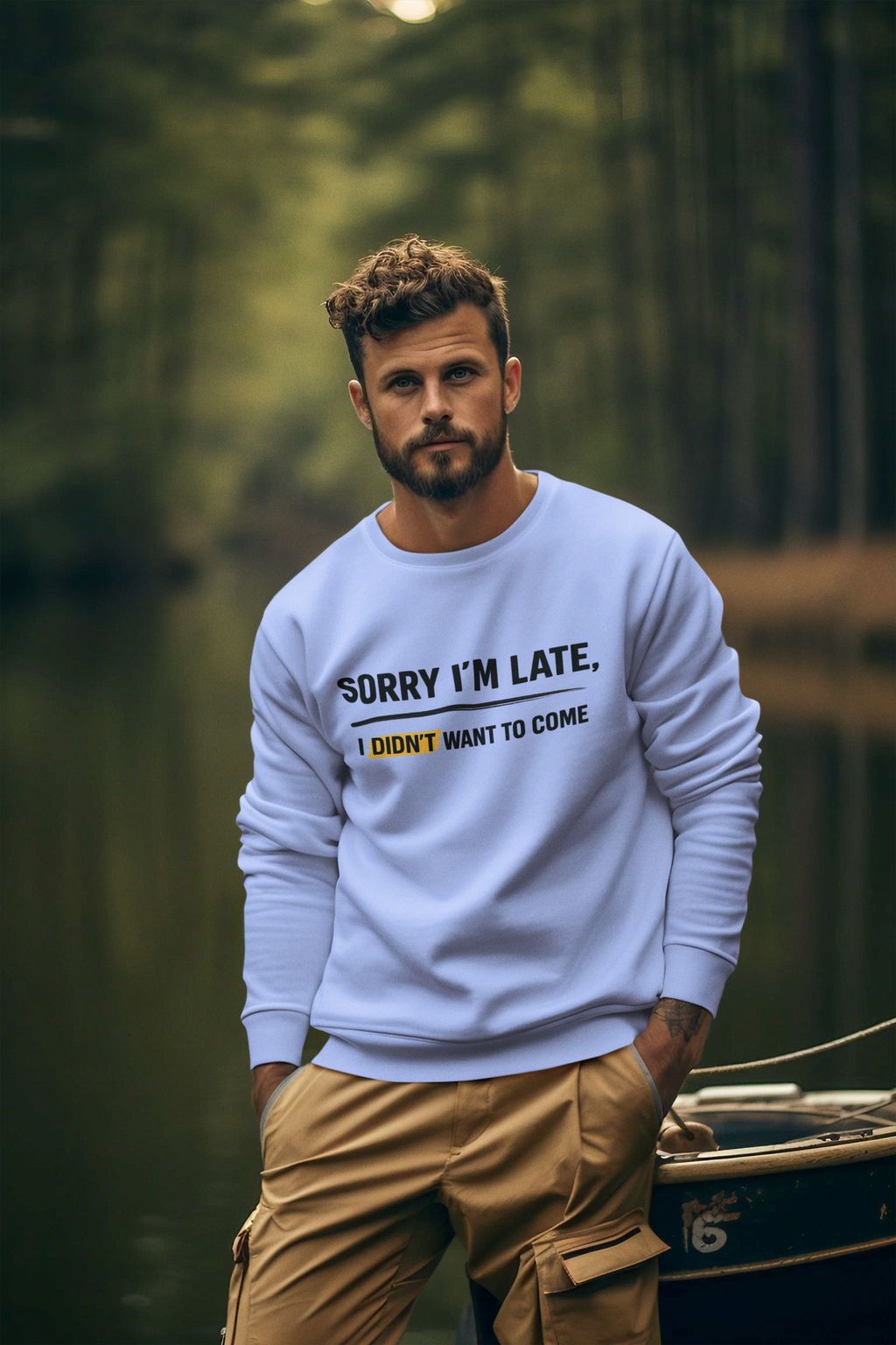 Mr.Sweatshirt Sorry Late
