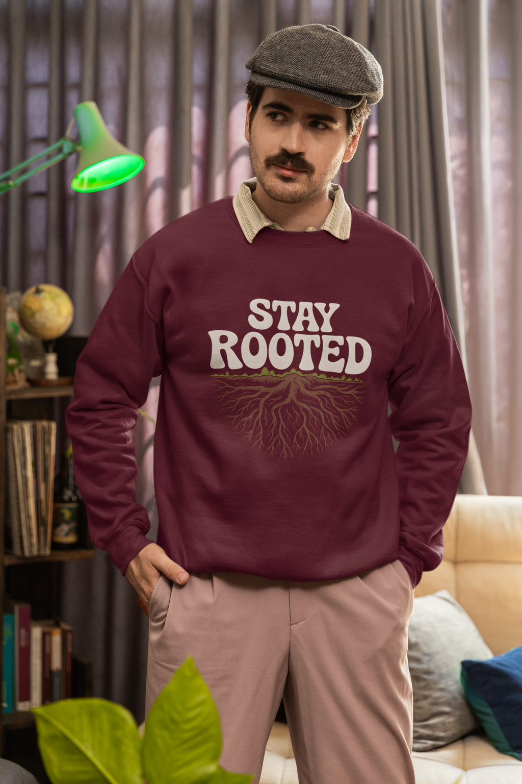 Mr.Sweatshirt Stay Rooted!